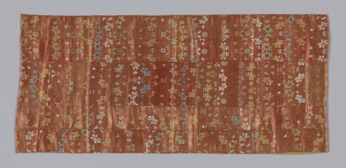 Seating Mat, Meiji period (1868–1912), 1875/1900, Japan, Pieced: 18 fragments of silk and