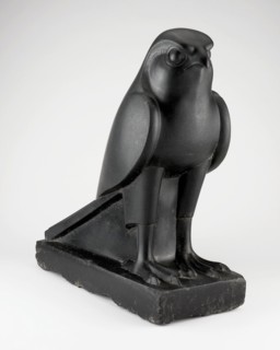 Statue of Horus, Ptolemaic Period (332–30 BC), Egyptian, Egypt, Basalt, 52 × 48.5 × 18.75 cm (20