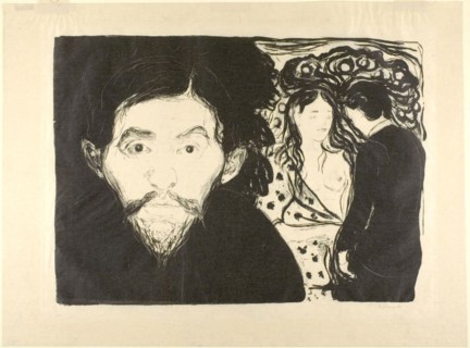 Jealousy I, 1896, printed after 1906, Edvard Munch, Norwegian, 1863-1944, printed by M. W.