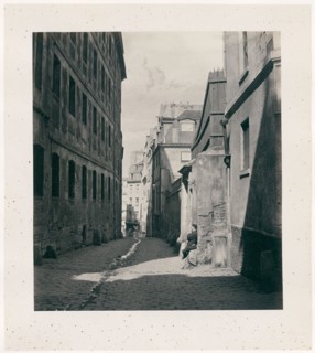 Rue Chartière (impasse Chartière) de la rue de Reims, 1865/69, Charles Marville, French, 1813–1879,