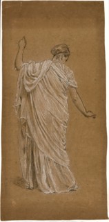 Study for A Garden, c. 1869, Albert Joseph Moore, English, 1841-1893, United Kingdom, Black and