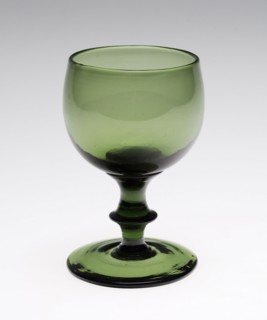 Claret Glass, c. 1824/40, Attributed to Jersey Glass Company, American, 1824–62, Jersey City, New