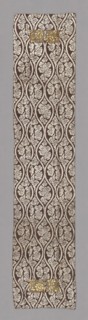 Ôhi (Stole), late Edo period (1789–1868), 1800/68, Japan, Heri, jô: silk, warp-float faced 2:1 ‘Z’