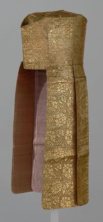 Priest’s Hat, Late 19th century, Meiji period (1868–1912), Japan, Silk and gilt-paper strip, plain