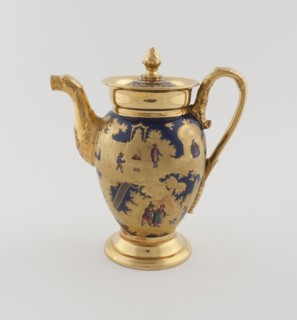 Teapot, c. 1820, Denuelle Porcelain Manufactory (French, 1818-1829), France, Paris, Paris,