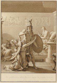 Creusa Pleads with Aeneas as He Leaves for War, 1803, Jean Michel Moreau, French, 1741-1814,