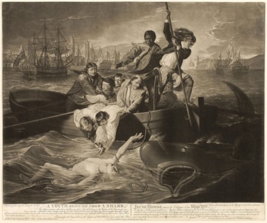 A Youth Rescued from a Shark, 1779, Valentine Green (English, 1739-1813), after John Singleton