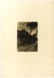 Blacksmith, 1895, Fritz Overbeck, German, 1869-1909, Germany, Etching on cream wove paper, 209 ×