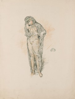 Draped Figure, Standing, 1891, James McNeill Whistler, American, 1834-1903, United States,
