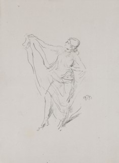 Draped Model, Dancing, probably 1891, James McNeill Whistler, American, 1834-1903, United States,
