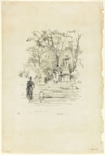 The Steps, Luxembourg, 1893, James McNeill Whistler, American, 1834-1903, United States, Transfer