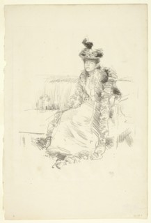 A Lady Seated, 1893, James McNeill Whistler, American, 1834-1903, United States, Lithograph, in