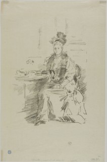 La Jolie New Yorkaise, 1894, James McNeill Whistler, American, 1834-1903, United States, Transfer