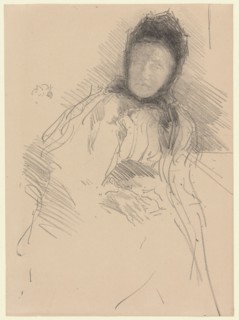 Unfinished Sketch of Lady Haden, 1895, James McNeill Whistler, American, 1834-1903, United States,