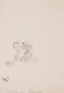 Sketch: Self-Portrait with Miss R. Birnie Philip, 1895, printed posthumously, James McNeill