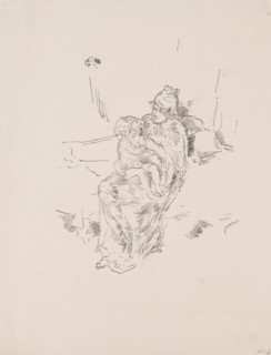 Mother and Child, No. 5, 1895, James McNeill Whistler, American, 1834-1903, United States, Transfer