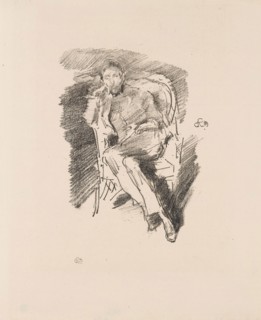 Firelight: Joseph Pennell, No. 2, 1896, James McNeill Whistler, American, 1834-1903, United States,