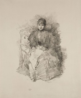 Needlework, 1896, James McNeill Whistler, American, 1834-1903, United States, Transfer lithograph