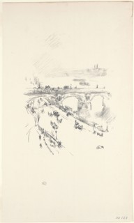 Waterloo Bridge, 1896, James McNeill Whistler, American, 1834-1903, United States, Transfer