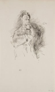 Sketch of William E. Henley, 1896, James McNeill Whistler, American, 1834-1903, United States,