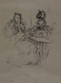 Afternoon Tea, 1897, James McNeill Whistler, American, 1834-1903, United States, Transfer