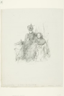 Mother and Daughter [La Mère Malade], 1897, James McNeill Whistler, American, 1834-1903, United