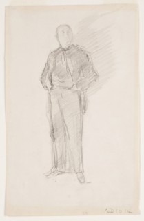 Study: Portrait of Thomas Way, 1896, James McNeill Whistler, American, 1834-1903, United States,