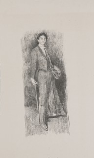 Count Robert de Montesquiou, 1894, Beatrix Godwin Whistler, English, 1857-1896, Paris, Lithograph