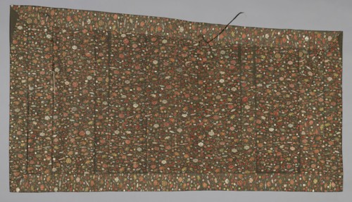 Kesa, 1750/1800, Edo period (1615–1868), Japan, Silk, plain weave, embroidered with silk and