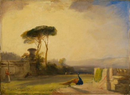 View on the Grounds of a Villa near Florence, 1826, Richard Parkes Bonington, British, 1802-1828,