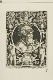 King Arthur, plate eight from The Nine Worthies, 1594, Nicolaes de Bruyn (Flemish, 1571-1656),