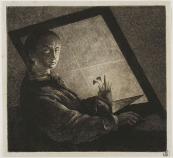 Self-Portrait, c. 1778, Jean-Pierre Norblin de la Gourdaine, French, 1745-1830, France, Etching,