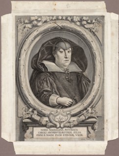 Maria Magdalena of Austria, 1666, published 1761, Adriaen Haelwegh (Dutch, born 1637), published by