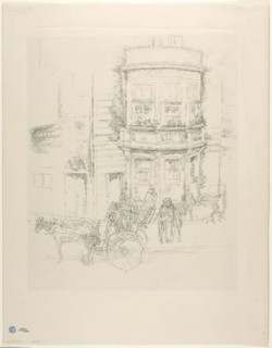 Back of the Gaiety Theatre, 1895, James McNeill Whistler, American, 1834-1903, United States,