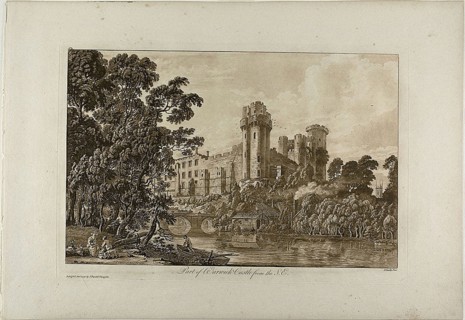 Part of Warwick Castel from the Southeast, plate 4, January 1776, Paul Sandby, English, 1731-1809,