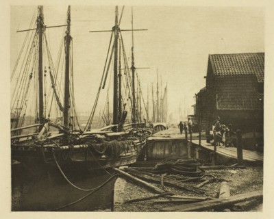 The Quays at Dinner-Time, 1887, Peter Henry Emerson, English, born Cuba, 1856–1936, England,