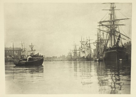 The Peaceful Harbour, 1887, Peter Henry Emerson, English, born Cuba, 1856–1936, England,
