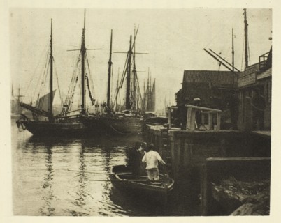 The Ferry, 1887, Peter Henry Emerson, English, born Cuba, 1856–1936, England, Photoetching, pl. XXV