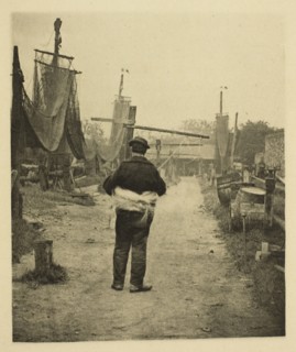 A Rope Walk, 1887, Peter Henry Emerson, English, born Cuba, 1856–1936, England, Photoetching, pl.