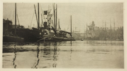 In Harbour, 1887, Peter Henry Emerson, English, born Cuba, 1856–1936, England, Photoetching, pl.