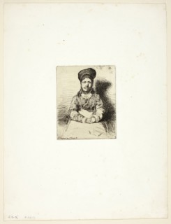 La Rétameuse, 1858, James McNeill Whistler, American, 1834-1903, United States, Etching with foul