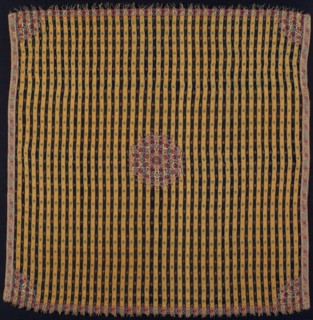 Moon Shawl (Chand-Dar), Mughal period (1526–1858), late 18th century, India, Kashmir, India, Wool