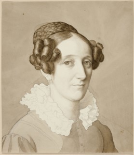 Portrait of a Woman, 1821, Julius Schnorr von Carolsfeld, German, 1794-1872, Germany, Brush and