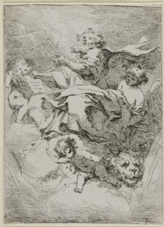 Saint Mark, 1763/64, Jean Honoré Fragonard (French, 1732-1806), after Giovanni Lanfranco (Italian,