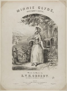 Minnie Clyde, 1857, Winslow Homer (American, 1836-1910), published by Oliver Ditson (American,