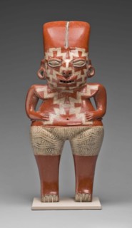 Female Figure with Bold, Geometric Face and Body Paint, 200/100 B.C., Chupícuaro, Guanajuato or
