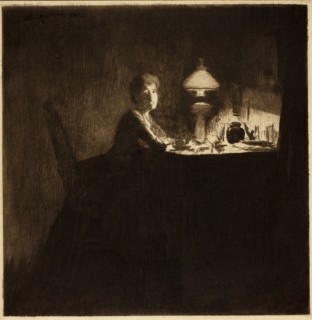 The Acting Manager, 1884, Walter Richard Sickert, English, 1860-1942, United Kingdom, Etching with