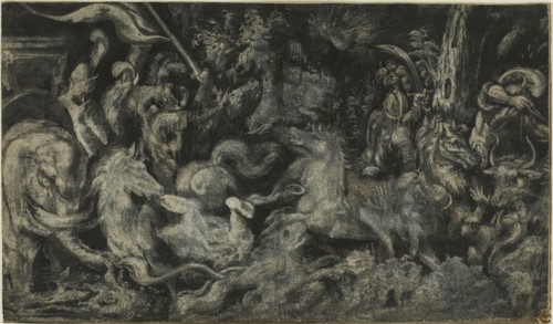 A Nightmare, after 1573, Melchior Bocksberger, German, c. 1530/35-1587, Germany, Brush and white