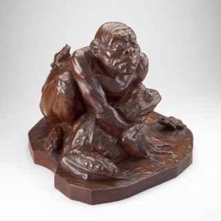 Le Grenouillard (Frog-Man), 1892, Jean-Joseph Carriès, French, 1855–1894, France, Patinated
