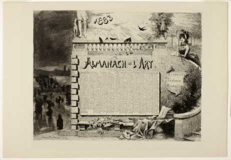 Almanac for L’Art, published 1883, Daniel Charles Marie Mordant, French, c. 1853-1914, France,
